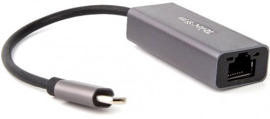Адаптер USB Type-C TELECOM TU320M RJ-45 USB Type-C серый