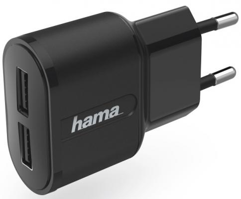 Сетевое зарядное устройство HAMA H-183227 2.4А черный