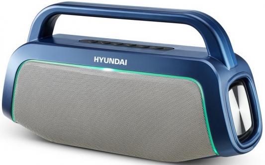 Колонка порт. Hyundai H-PAC580 синий 10W 2.0 BT/3.5Jack/USB 10м 3000mAh
