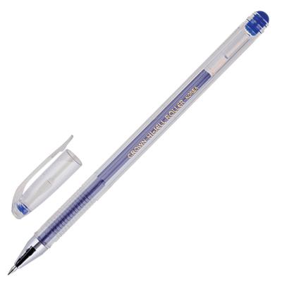 Гелевая ручка гелевая CROWN Hi-Jell синий 0.35 мм