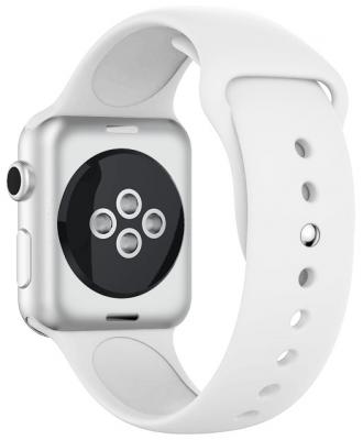 Ремешок силиконовый для Apple Watch (42-44мм) DF iClassicband-02 (white)