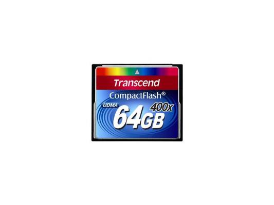 Карта памяти Compact Flash 64Gb Transcend 400x TS64GCF400