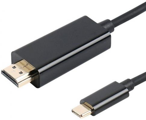 Адаптер USB Type-C VCOM Telecom CU423C-1м USB Type-C HDMI черный