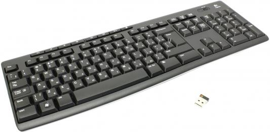 Клавиатура беспроводная Logitech K270 USB черный 920-003757