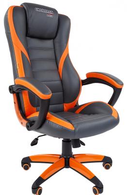 Кресло для геймеров Chairman Game 22 серый оранжевый