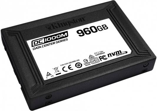 Твердотельный накопитель SSD U.2 960 Gb Kingston DC1000M Read 3100Mb/s Write 1330Mb/s 3D NAND TLC (SEDC1000M/960G)