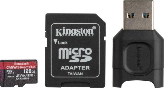 Карта памяти microSDXC 128Gb Kingston React Plus