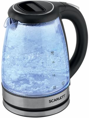 Чайник электрический Scarlett SC-EK27G72 2000 Вт чёрный 2 л стекло