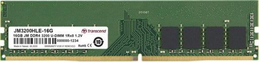 Оперативная память для компьютера 16Gb (1x16Gb) PC4-25600 3200MHz DDR4 DIMM CL22 Transcend JM3200HLE-16G