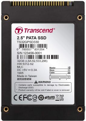 Твердотельный накопитель SSD 2.5" 32 Gb Transcend PSD330 Read 120Mb/s Write 75Mb/s MLC (TS32GPSD330)