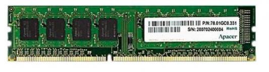 Оперативная память 4Gb (1x4Gb) PC3-10600 1333MHz DDR3 DIMM CL9 Apacer AU04GFA33C9TBGC (DL.04G2J.K9M)