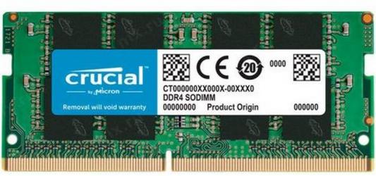 Оперативная память для ноутбука 8Gb (1x8Gb) PC4-25600 3200MHz DDR4 SO-DIMM Unbuffered CL22 Crucial Basics Laptop CT8G4SFRA32A