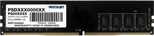 Оперативная память для компьютера 32Gb (1x32Gb) PC4-21300 2666MHz DDR4 DIMM Unbuffered CL19 Patriot Signature Line PSD432G26662