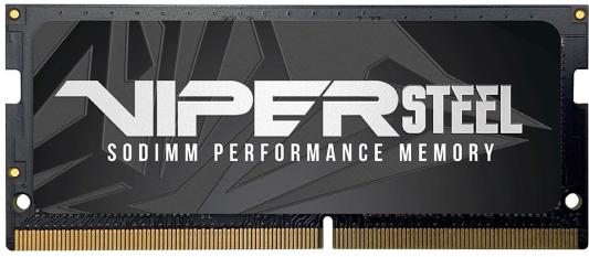 Оперативная память для ноутбука 32Gb (1x32Gb) PC4-21300 2666MHz DDR4 SO-DIMM CL19 Patriot Viper Steel PVS432G266C8S