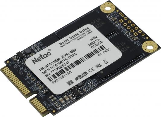 Твердотельный накопитель SSD mSATA 256 Gb Netac N5M Read 540Mb/s Write 490Mb/s 3D MLC (NT01N5M-256G-M3X)