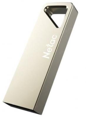 Флеш Диск Netac U326 16Gb <NT03U326N-016G-20PN>, USB2.0, металлическая плоская