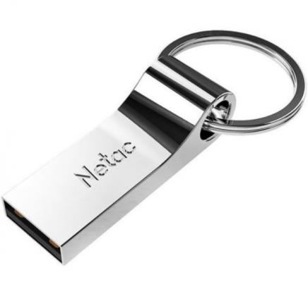 Флеш Диск Netac U275 32Gb <NT03U275N-032G-20SL>, USB2.0, с кольцом, металлическая