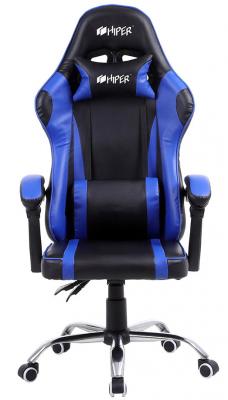 Игровое кресло HIPER HGS-105 чёрно-синее (кожа-PU, газлифт класс 4, регулируемый угол наклона)