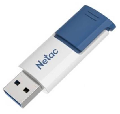 Флешка 64Gb Netac U182 USB 3.0 белый синий