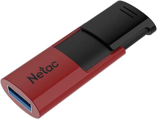 Флешка 256Gb Netac U182 USB 3.0 черный красный