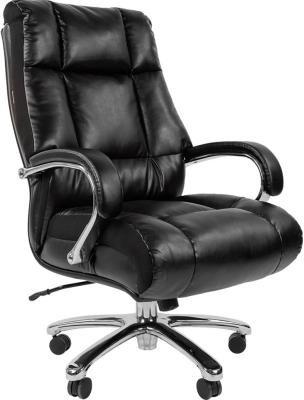 Офисное кресло Chairman 405 (экокожа, хромированный металл, газпатрон 4 кл, ролики BIFMA 5,1, механизм качания)