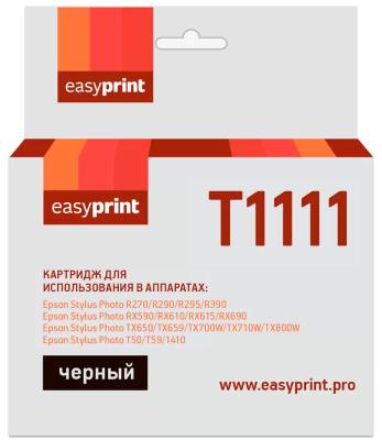 Картридж EasyPrint IE-T1111 для Epson Stylus Photo R270/R290/R390/RX690/TX700, черный, с чипом