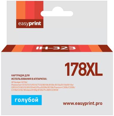 Картридж EasyPrint IH-323 для HP Deskjet 3070A/Photosmart 5510/6510/7510/C8553/Premium C309c/C410C/Pro B8553/8558 750стр Голубой с чипом