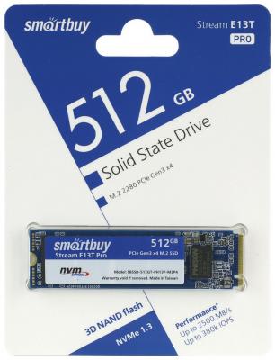 Твердотельный накопитель SSD M.2 512 Gb Smart Buy SBSSD-512GT-PH13P-M2P4 Read 2500Mb/s Write 2100Mb/s 3D NAND TLC