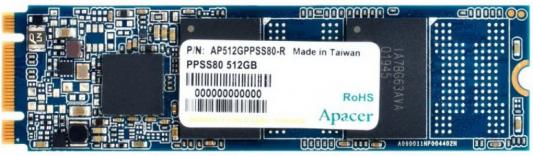 Твердотельный накопитель SSD M.2 512 Gb Apacer AP512GPPSS80-R Read 540Mb/s Write 490Mb/s 3D NAND TLC