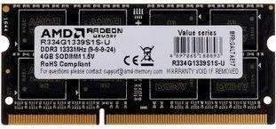 Оперативная память для ноутбука 4Gb (1x4Gb) PC3-10600 1333MHz DDR3 SO-DIMM CL9 AMD R334G1339S1S-U