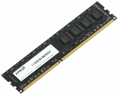 Оперативная память для компьютера 4Gb (1x4Gb) PC3-12800 1600MHz DDR3 DIMM CL11 AMD Radeon R5 Entertainment Series R534G1601U1SL-UO
