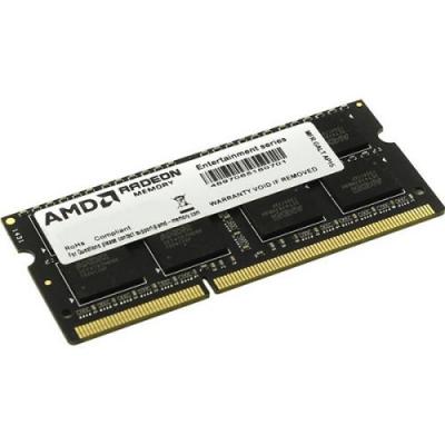 Оперативная память для ноутбука 8Gb (1x8Gb) PC3-12800 1600MHz DDR3L SO-DIMM CL11 AMD R5 Entertainment Series Black (R538G1601S2SL-UO)