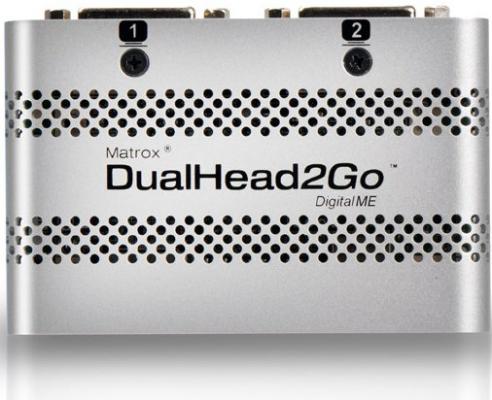 Переходник DVI DisplayPort Matrox DualHead2Go круглый серый D2G-DP2D-MIF