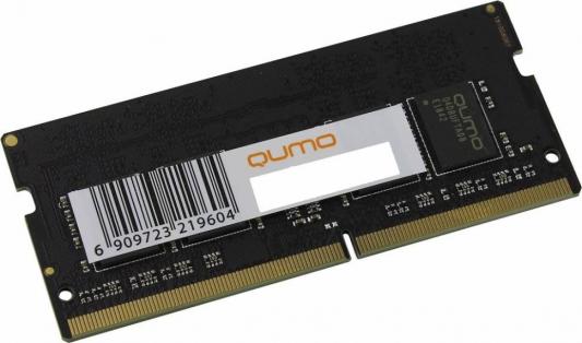 Оперативная память для ноутбука 4Gb (1x4Gb) PC4-21300 2666MHz DDR4 SO-DIMM Unbuffered CL19 QUMO QUM4S-4G2666C19