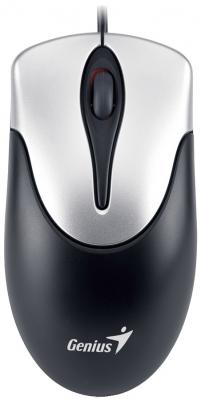 Мышь проводная Genius NetScroll 100 белый чёрный USB + PS/2