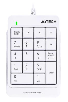 Клавиатура проводная A4TECH FK13P USB белый