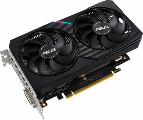 Видеокарта ASUS GeForce GTX 1650 Dual MINI OC Edition PCI-E 4096Mb GDDR6 128 Bit Retail (DUAL-GTX1650-O4GD6-MINI)