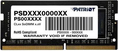 Оперативная память для ноутбука 4Gb (1x4Gb) PC4-21300 2666MHz DDR4 SO-DIMM CL19 Patriot PSD44G266641S