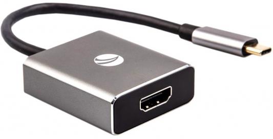 Aдаптер USB 3.1 Type-Cm -->HDMI A(f) 4K@60Hz, Aluminum Shell, VCOM<CU423T>