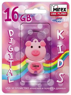 Флеш накопитель 16GB Mirex Pig, USB 2.0, Розовый