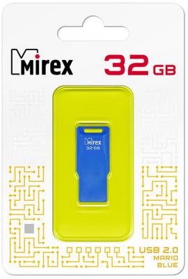 Фото - Флеш накопитель 32GB Mirex Mario, USB 2.0, Голубой флеш накопитель 32gb mirex mario usb 2 0 зеленый