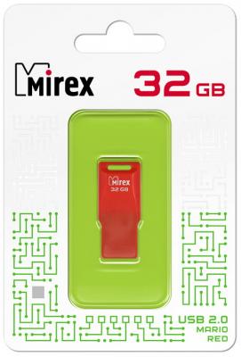 Фото - Флеш накопитель 32GB Mirex Mario, USB 2.0, Красный флеш накопитель 32gb mirex mario usb 2 0 зеленый