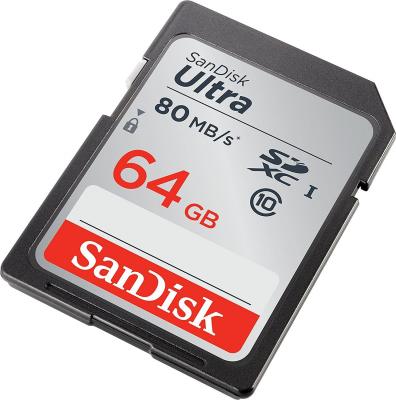 Флеш карта SD 64GB SanDisk SDXC Class 10 UHS-I U1 Ultra 100MB/s