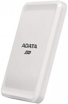 Внешний SSD диск — 250 Gb USB Type-C A-Data ASC685-250GU32G2-CWH белый