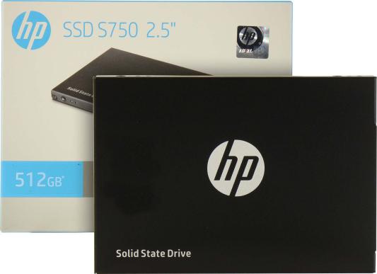 Твердотельный накопитель SSD 2.5" 512 Gb HP S750 Read 560Mb/s Write 520Mb/s 3D NAND TLC