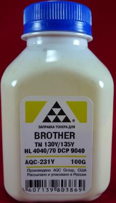 Тонер Brother TN 130Y/135Y HL 4040/50/70/DCP 9040 Yellow (фл. 100г) AQC-США фас.Россия
