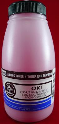 Тонер OKI C301/310/321/330/511/530/3300/3400/3450, MC360/362/562 Magenta (фл. 50г) B&W Premium Tomoegawa фас.Россия