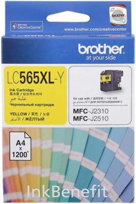 Картридж SuperFine SF-LC565XLY для Brother MFC-J2310 MFC-J2510 MFC-J3520 MFC-J3720 1200стр Желтый