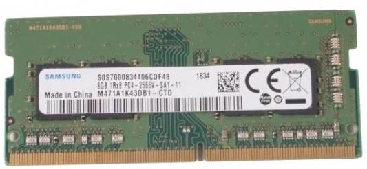 Оперативная память для ноутбука 8Gb (1x8Gb) PC4-21300 2666MHz DDR4 SO-DIMM CL19 Samsung M471A1K43DB1-CTDD0