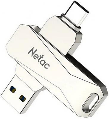 Флешка 128Gb Netac U782C USB 3.0 USB Type-C серебристый NT03U782C-128G-30PN